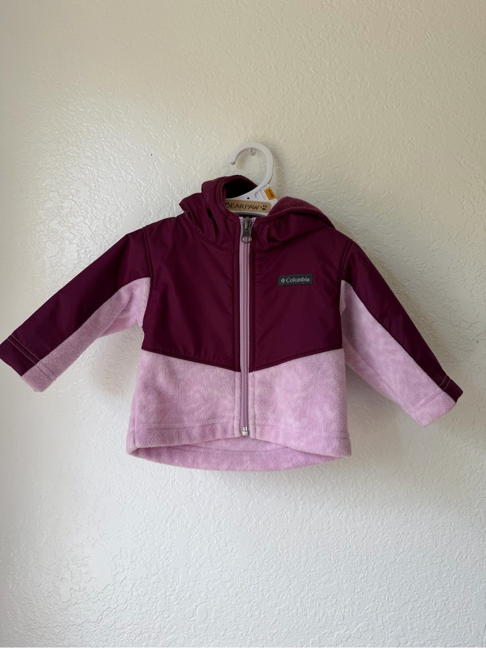 Columbia Baby Girls' Steens Mt Overlay Hooded Fleece Jacket 3-6 Months